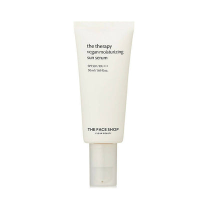 The Face Shop The Therapy Vegan Moisturizing Sun Serum SPF 50+