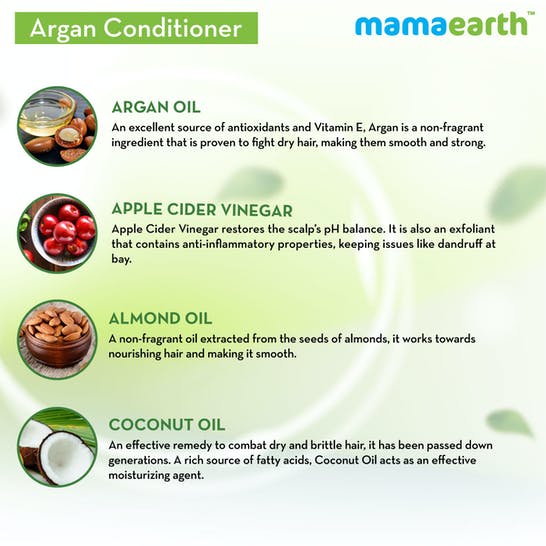 Mamaearth Argan Conditioner For Frizz-Free & Strong Hair