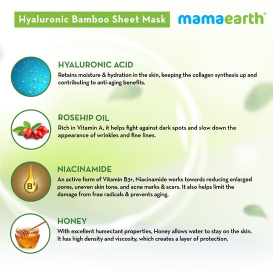 Mamaearth Hyaluronic Bamboo Sheet Mask