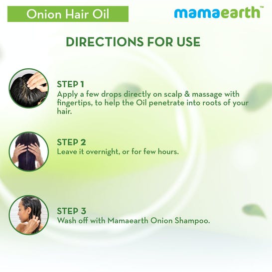 Mamaearth Onion Hair Oil With Onion & Redensyl For Hair Fall Control