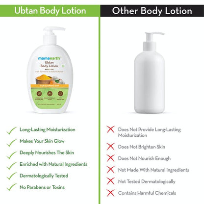 Mamaearth Ubtan Body Lotion For Glowing Skin