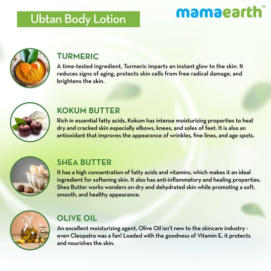 Mamaearth Ubtan Body Lotion For Glowing Skin