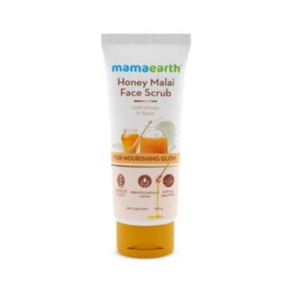 Mamaearth Honey Malai Face Scrub For Nourishing Glow 