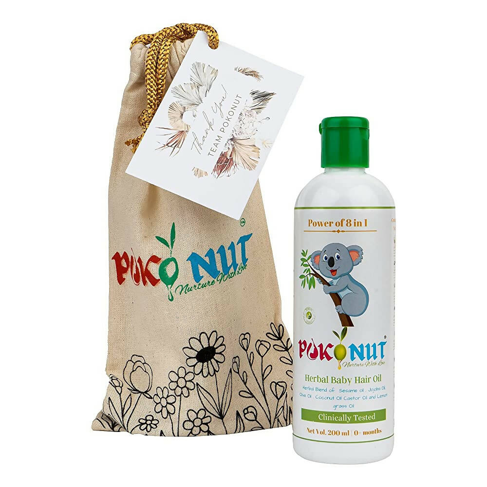 Pokonut Herbal Chemical Free Baby Hair Oil