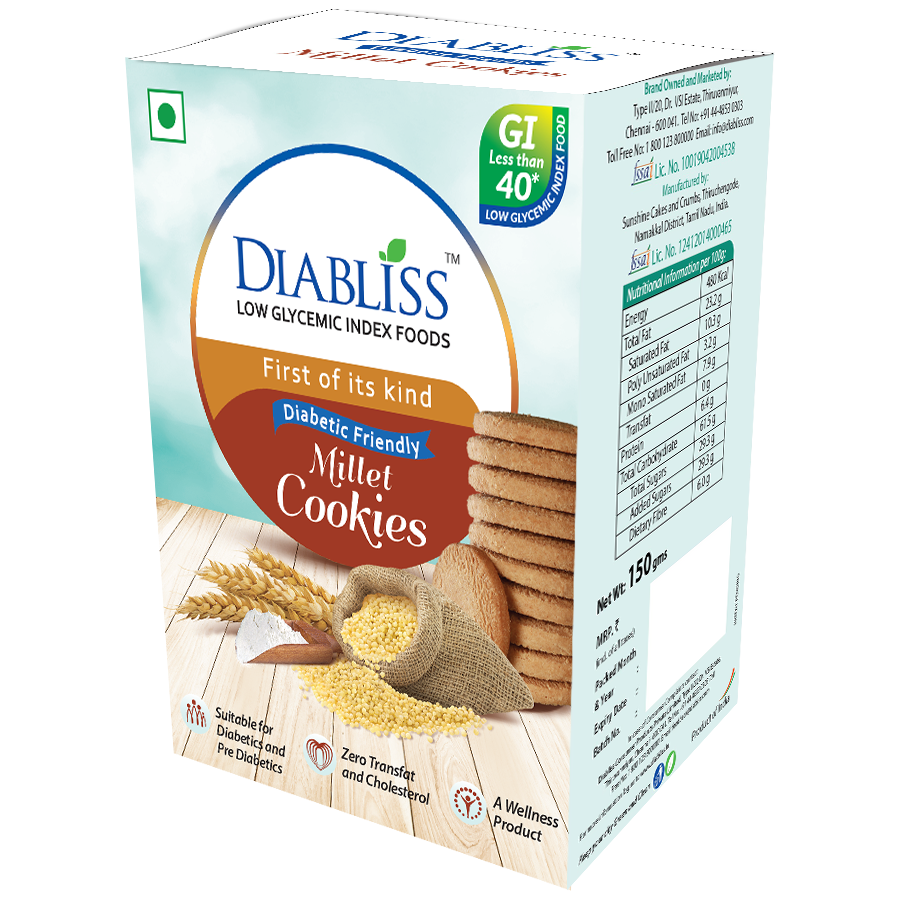 Diabliss Diabetic Friendly Millet Cookies