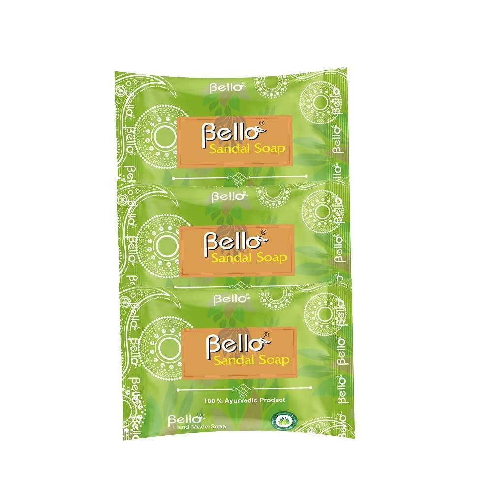 Bello Herbals Sandal Soap Handcrafted Glycerin Based Soap TrueCure