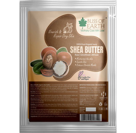 Bliss of Earth 100% Pure Organic Ivory Shea Butter 