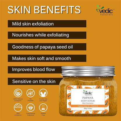 Vedic Naturals Papaya Body Scrub