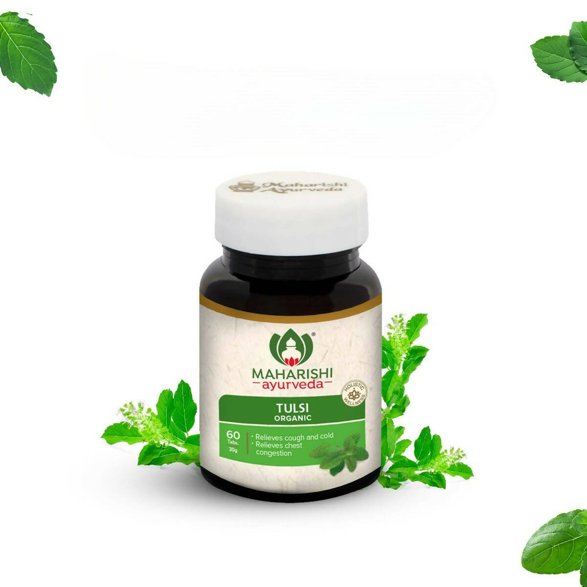 Maharishi Ayurveda Organic Tulsi Tablets TrueCure