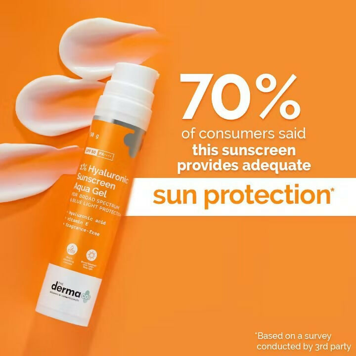 The Derma Co1% Hyaluronic Sunscreen Aqua Gel + 3% AHA+BHA Foaming Daily Face Wash - Drmedicart