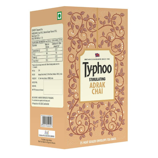 Typhoo Stimulating Adrak Chai Tea Bags   