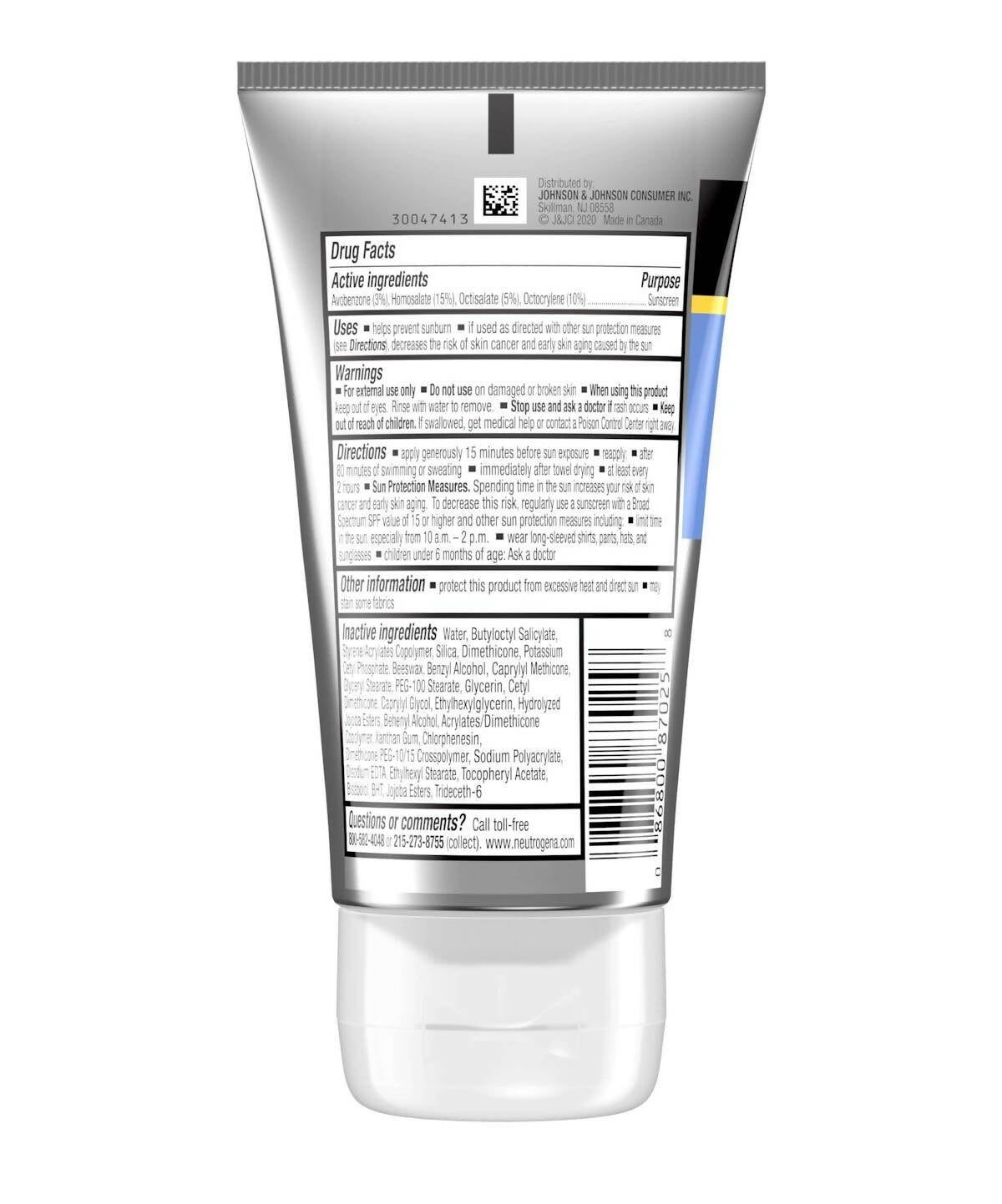 Neutrogena Sport Face Oil-Free Lotion Sunscreen SPF 70