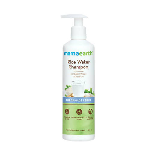 Mamaearth Rice Water Shampoo with Rice Water & Keratin 