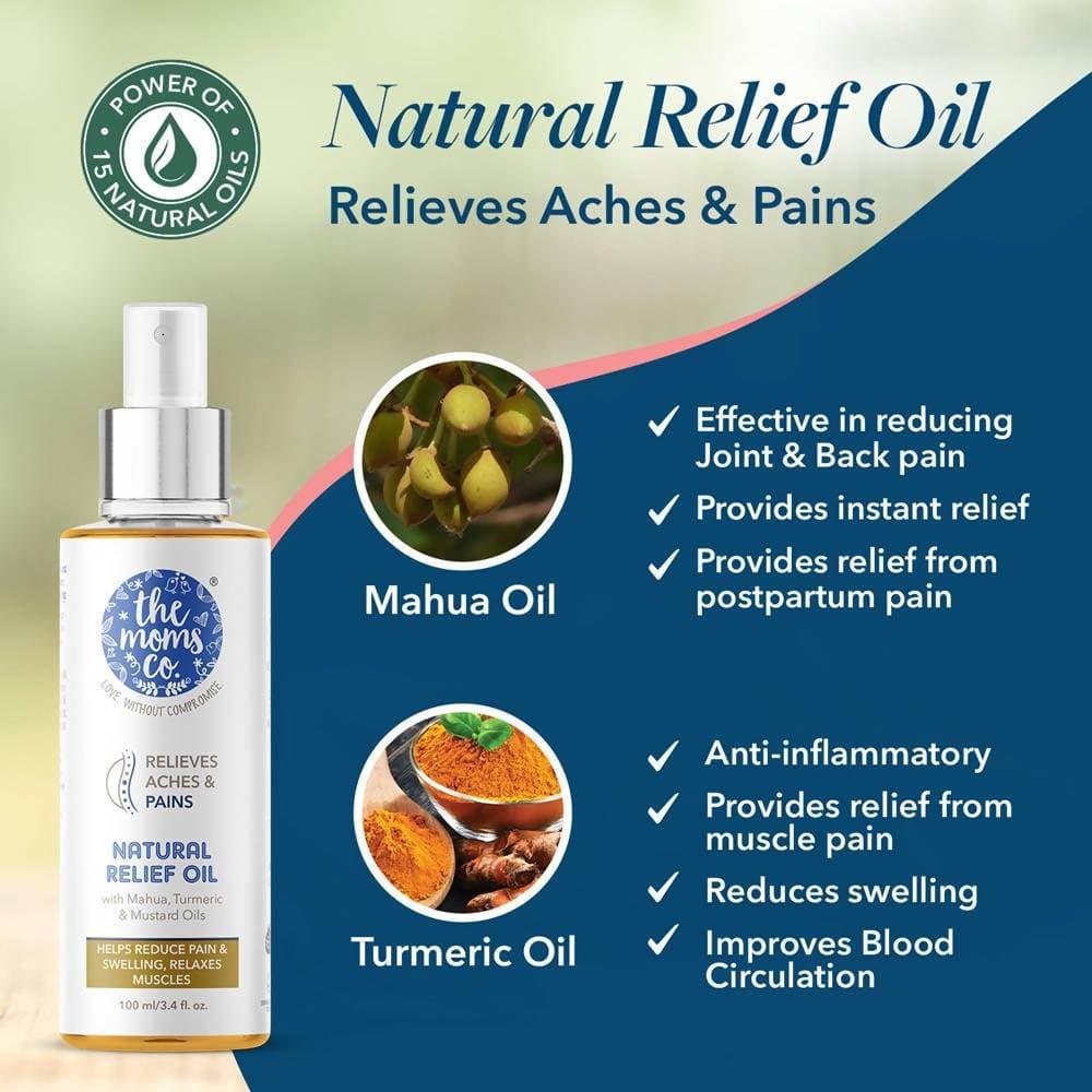 The Moms Co Natural Pain Relief Oil