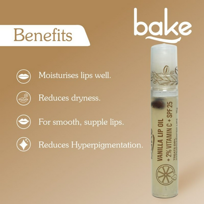 Bake 2% Vitamin C Vanilla Lip Oil Spf 25 Pa+++