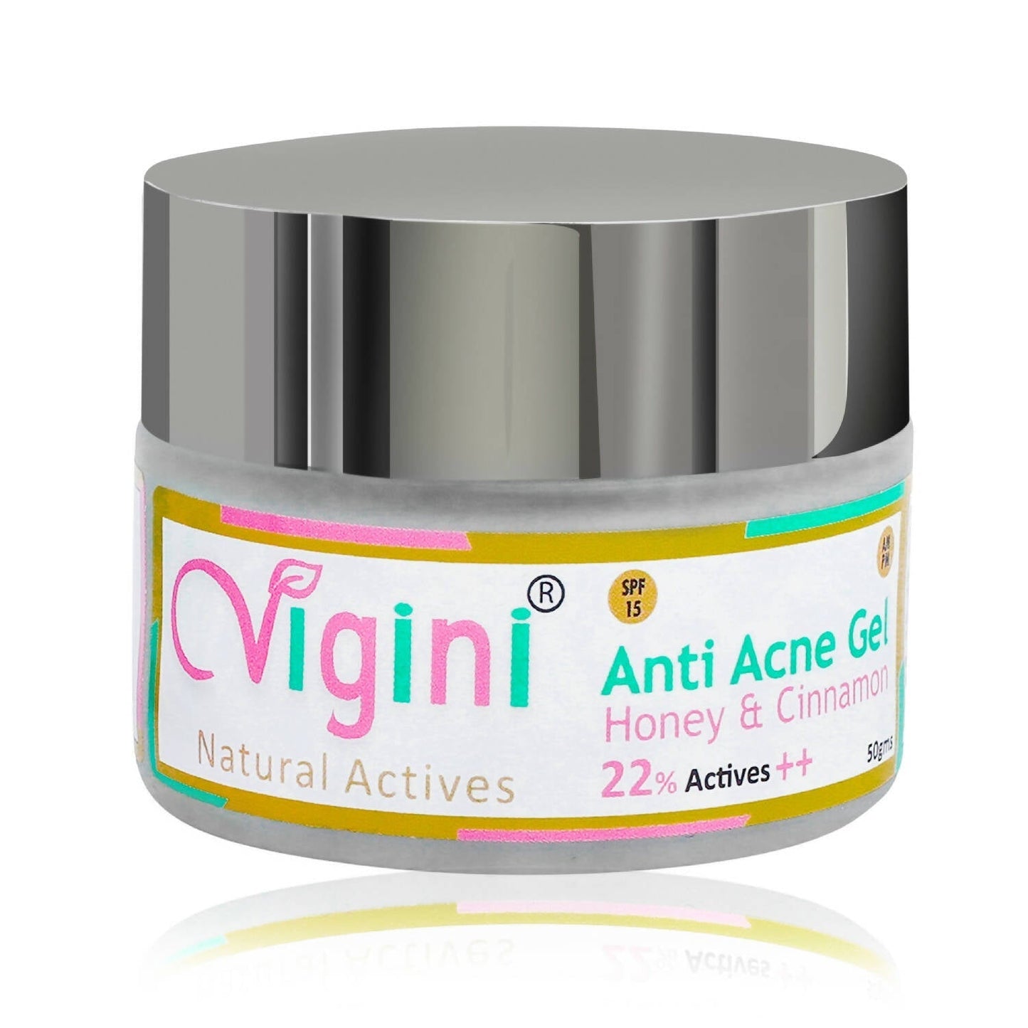 Vigini Natural Actives Anti Acne Face Day Night Gel for Men Women TrueCureN