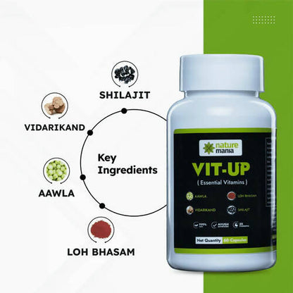 Nature Mania Vit-Up Capsules (Vit D & Vit B12 Multivitamin)