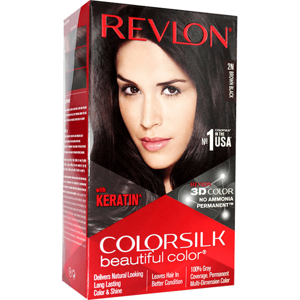 Revlon ColorSilk Beautiful Color Brown Black 2N