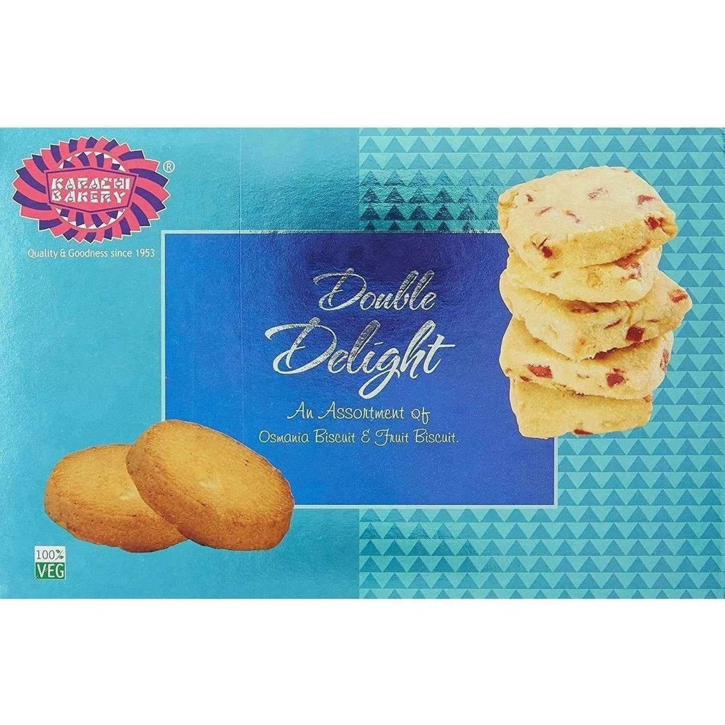 Karachi Bakery Double Delight Fruit Biscuit with Osmania