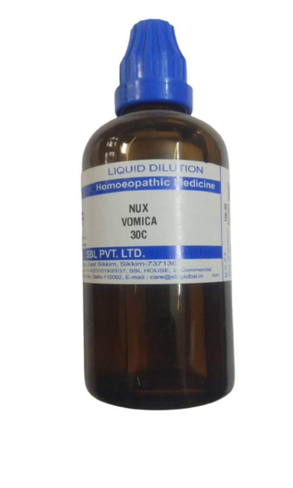 SBL Homeopathy Nux Vomica Dilution 30 C