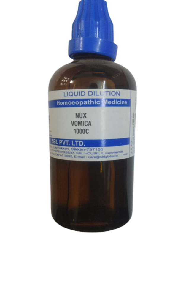 SBL Homeopathy Nux Vomica Dilution 1000 C