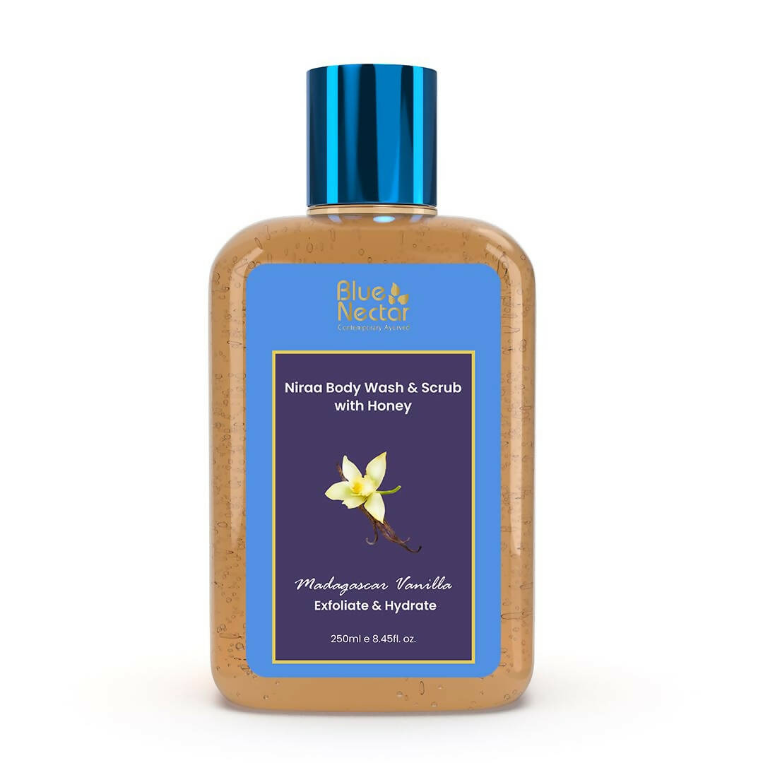 Blue Nectar Niraa Body Wash & Scrub with Honey Madagascar Vanilla 