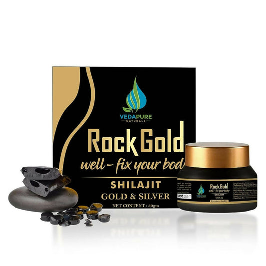 Vedapure Rockgold Well Fix Your Body Gold & Silver Sj Resin TrueCure