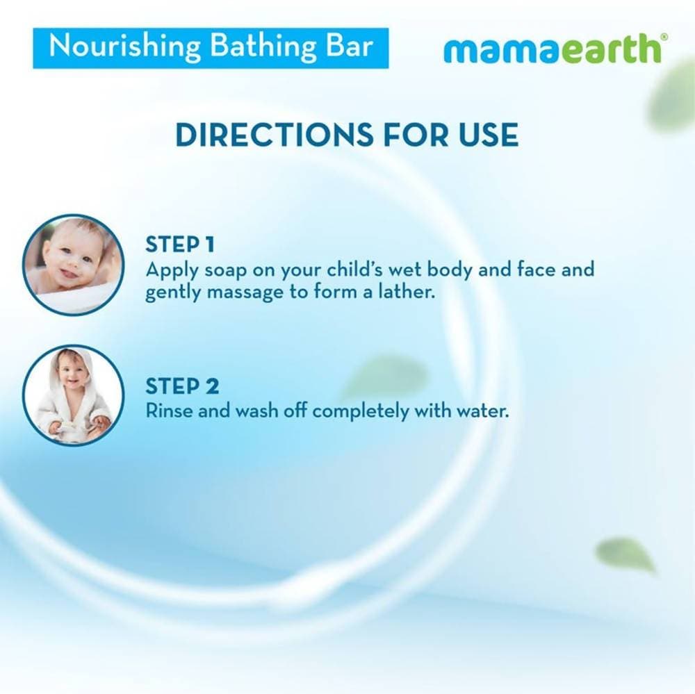 Mamaearth Nourishing Bathing Bar Soap For Kids  ( Pack of 5)