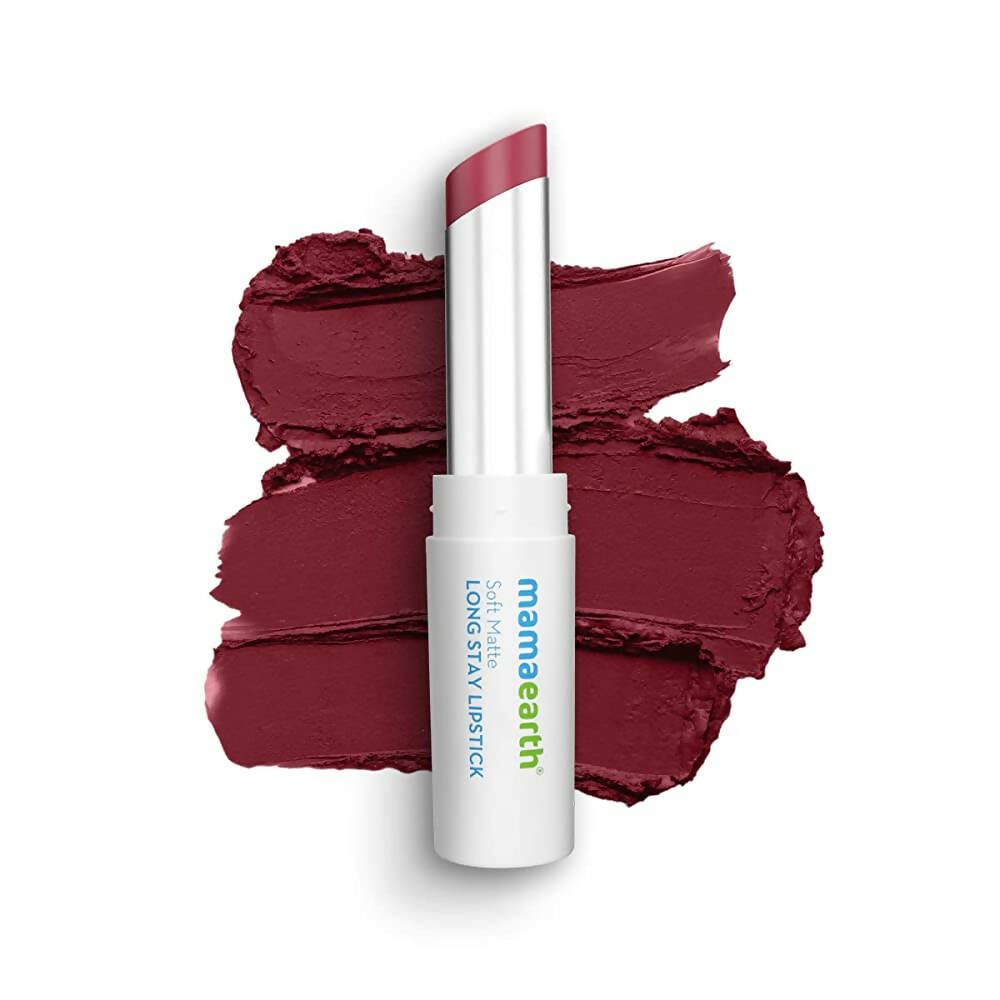 Mamaearth Soft Matte Long Stay Lipstick Grape Wine 