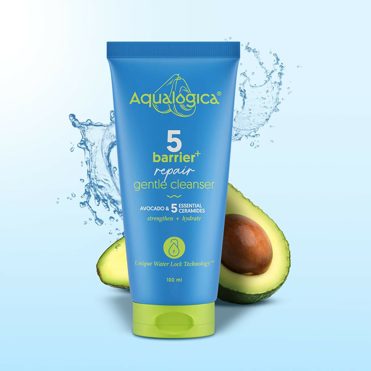 Aqualogica 5 Barrier+ Repair Gentle Cleanser with Avocado & 5 Essential Ceramides