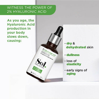 The Man Company Sol. 2% Hyaluronic Acid Intense Hydration Face Serum