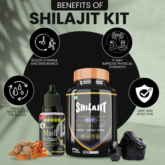 Divya Shree SJ unit-dose  & Musli X-Power Oil Combo