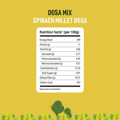 Timios Organic Millet Spinach Dosa Mix