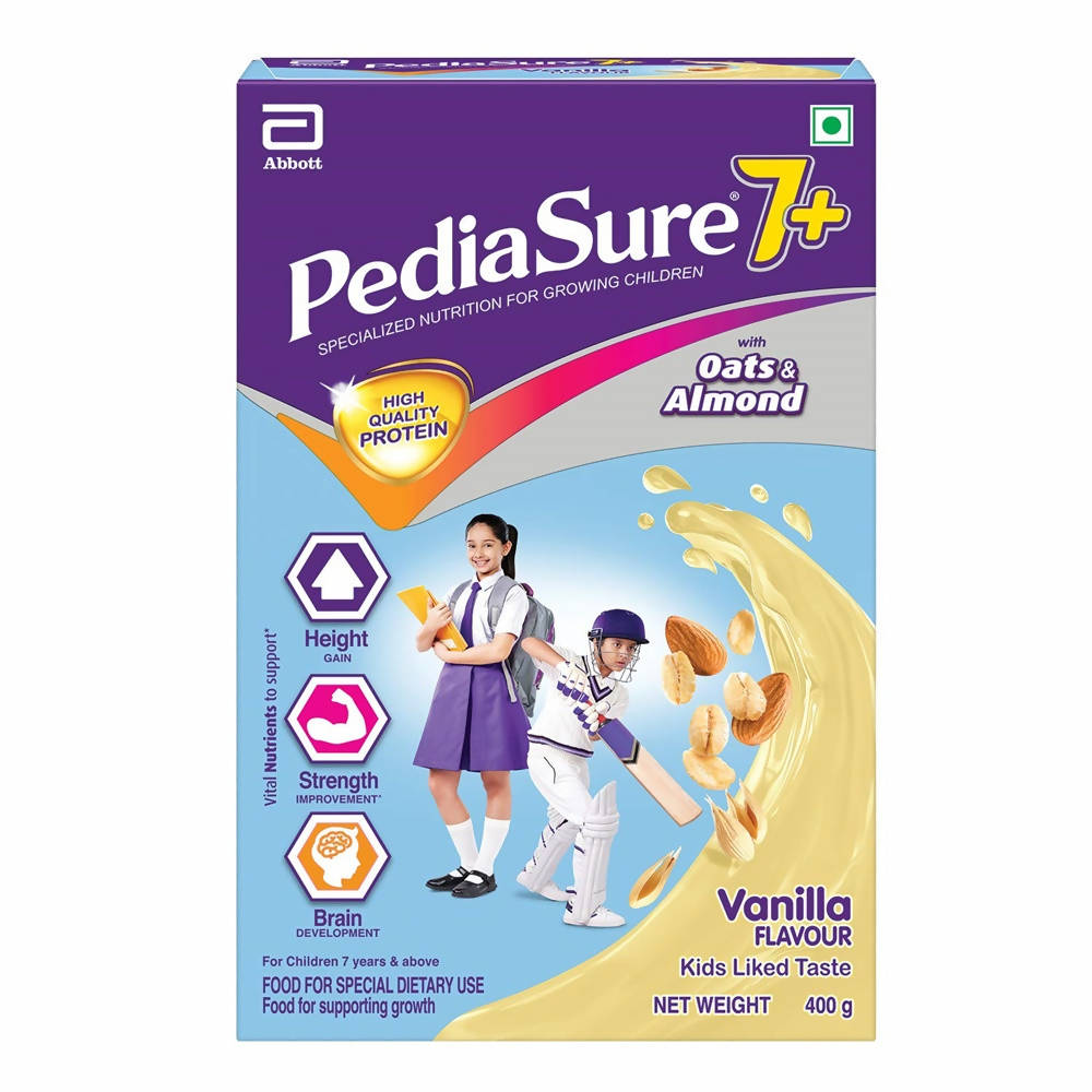 Pediasure 7 Plus Oats & Almond Nutrition Drink Powder Vanilla Flavour, Australia, Canada 