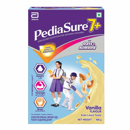 Pediasure 7 Plus Oats & Almond Nutrition Drink Powder Vanilla Flavour, Australia, Canada 