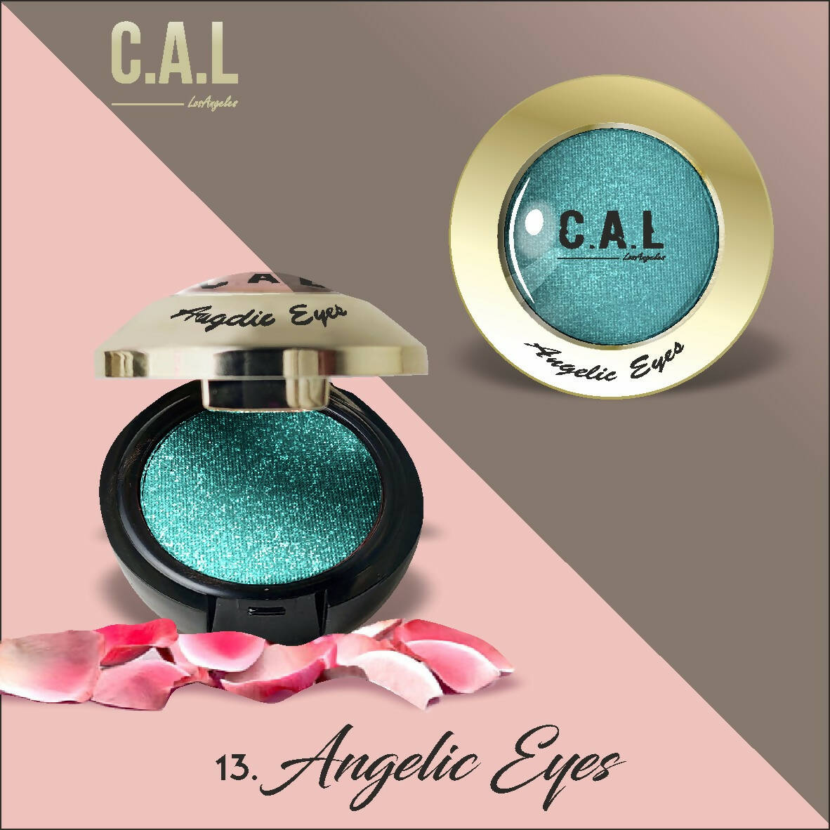 CAL Los Angeles Angelic Eye Shadow (Single Eyes) 13-Green TrueCure