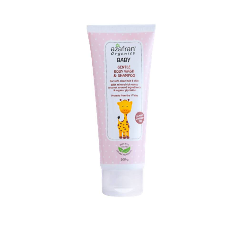 Azafran Organics Baby Gentle Body wash and Shampoo, Australia, Canada 