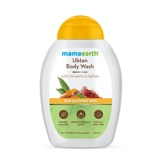 Mamaearth Ubtan Body Wash With Turmeric & Saffron for Glowing Skin 