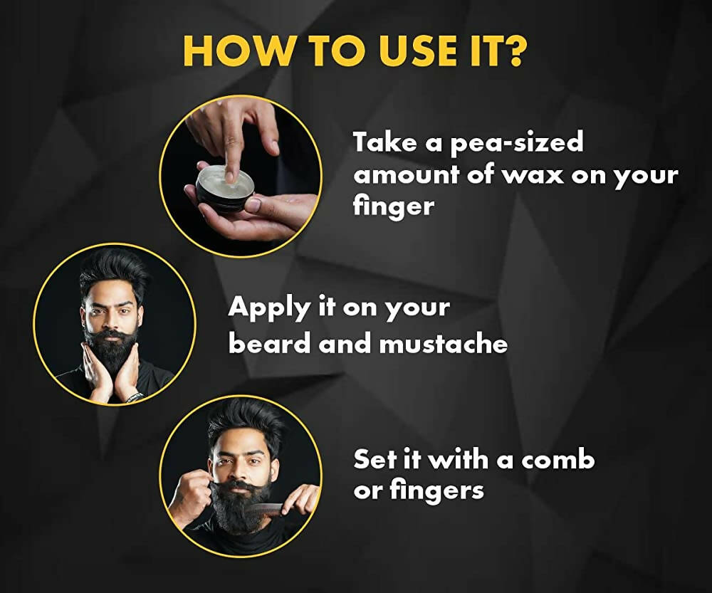 Urbangabru Beard & Mustache Wax for Strong Hold