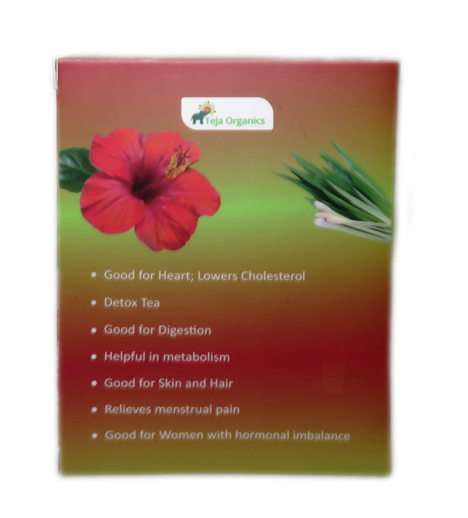 Teja Organics Hibiscus & Lemongrass Tea Bags