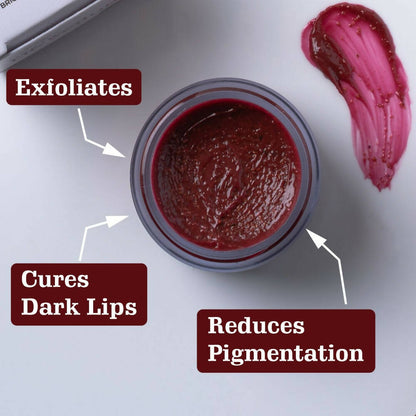 Aravi Organic Beetroot Lip Lightening Scrub Balm