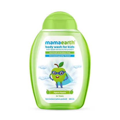 Mamaearth Agent Apple Body Wash for Kids with Apple & Oat Protein