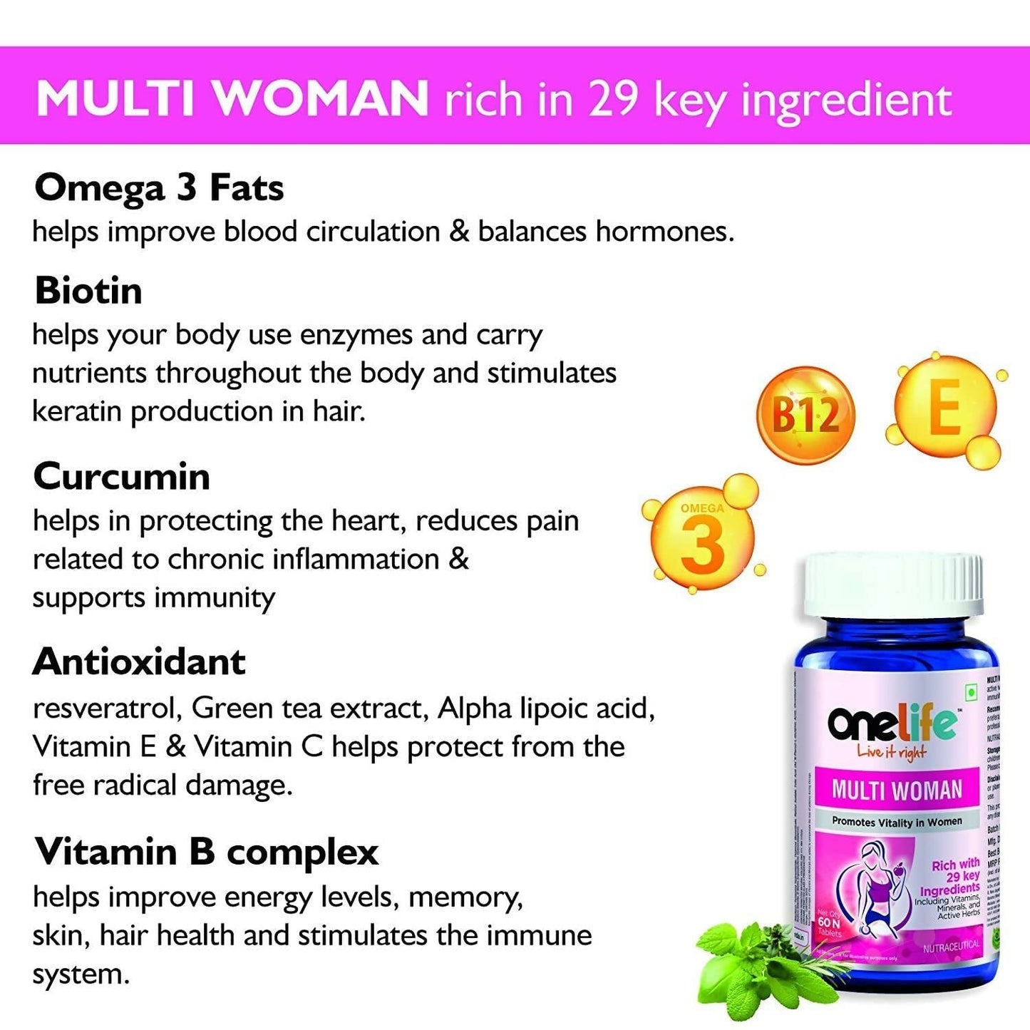 Onelife Multi Vitamin For Women Tablets