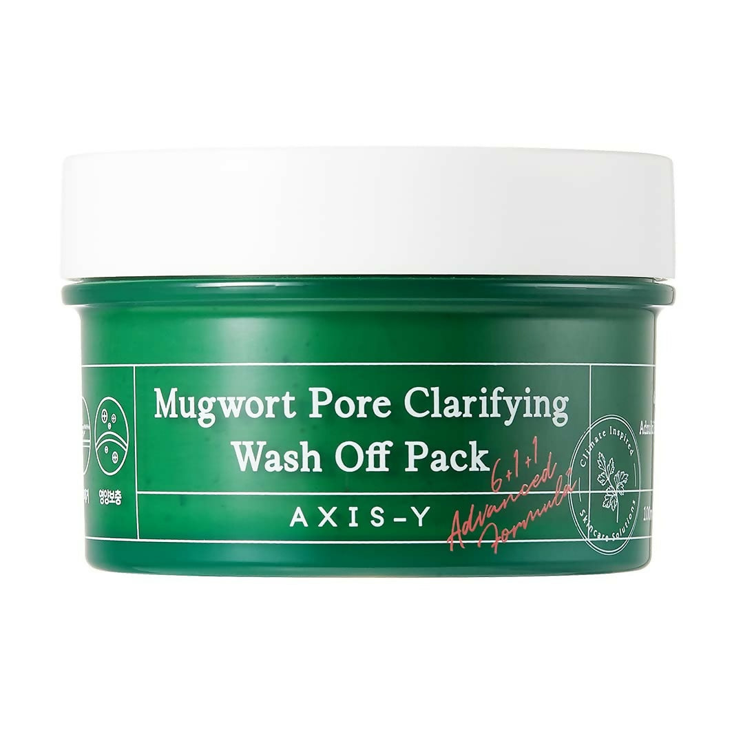 AXIS-Y Mugwort Pore Clarifying Wash Off Pack For Exfoliating, Pore Reduction, Acne, Blackhead, Korean Skincare   