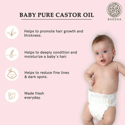 Buddha Natural Baby Castor Oil Cold Pressed Extra Virgin