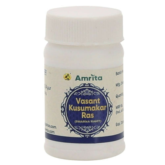 Amrita Vasant Kusumakar Ras (Swarna Rahit) Tablets TrueCure