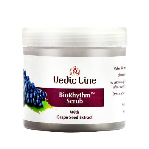 Vedic Line Bio Rhythm Scrub with Grape Seed Extract TrueCure