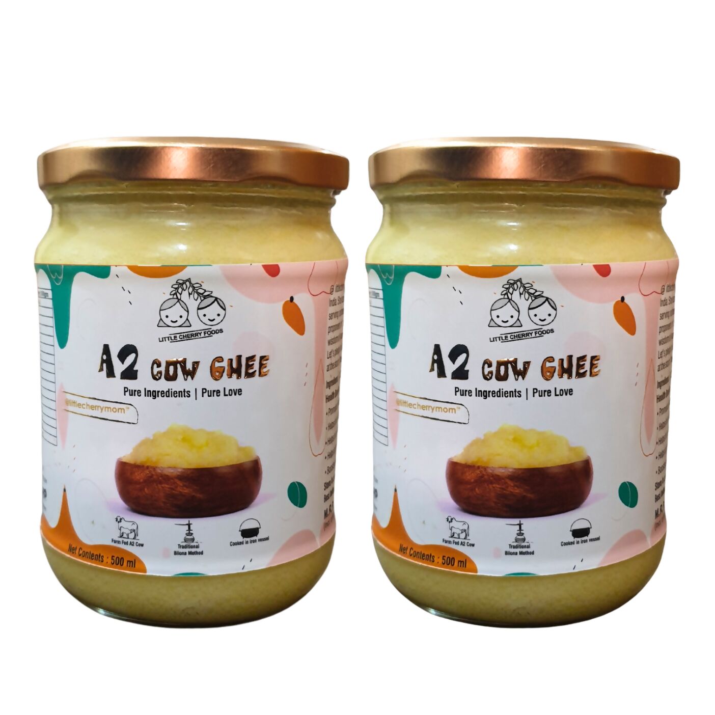 Littlecherrymom A2 Bilona Cow Ghee   