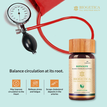 Biogetica Bipsolve (Blood Pressure Support) 80 Tablets