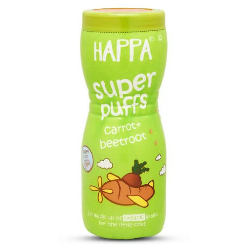 Happa Multigrain Carrot & Beetroot Melts Super Puffs (8 Months+), Australia, Canada 